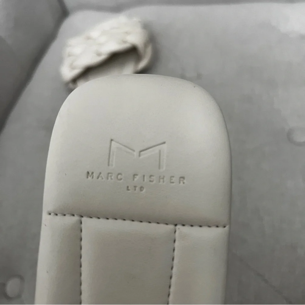 Marc Fisher NEW Sandal slide with braided leather strap. SIZE 10